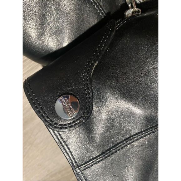 Coach Waldorf Bootie Black Polished Calf Leather Boots, Size 8.5, MSRP $318 - Picture 9 of 14